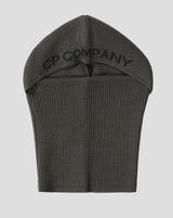 Breathable Lightweight 55% virgin wool & 45% polyester Art. 15CMAC285A 006595A Color:  670 / Olive Night One Size C.P. Company Re-Wool Balaclava / Olive Night