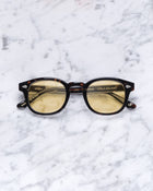 Viola Milano The Positano Sunglasses – Marrone with Mustard Lens