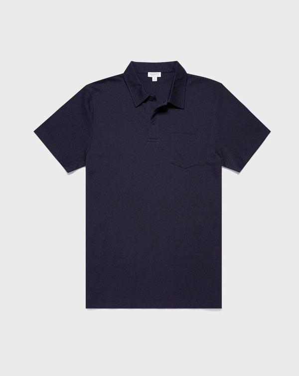 The Riviera Polo Shirt is the essence of Bond style. The style and unique mesh fabric were first developed by Sunspel in the 1950s for the French Riviera and later tailored for Daniel Craig’s debut performance as James Bond in Casino Royale.  Crafted from the finest, extra-long staple Supima cotton, traceable to its Californian farm of origin, it is lightweight, breathable and exceptionally comfortable. Cut for a slim fit, it is a modern classic.  Product Code: MPOL1026-BUAA
