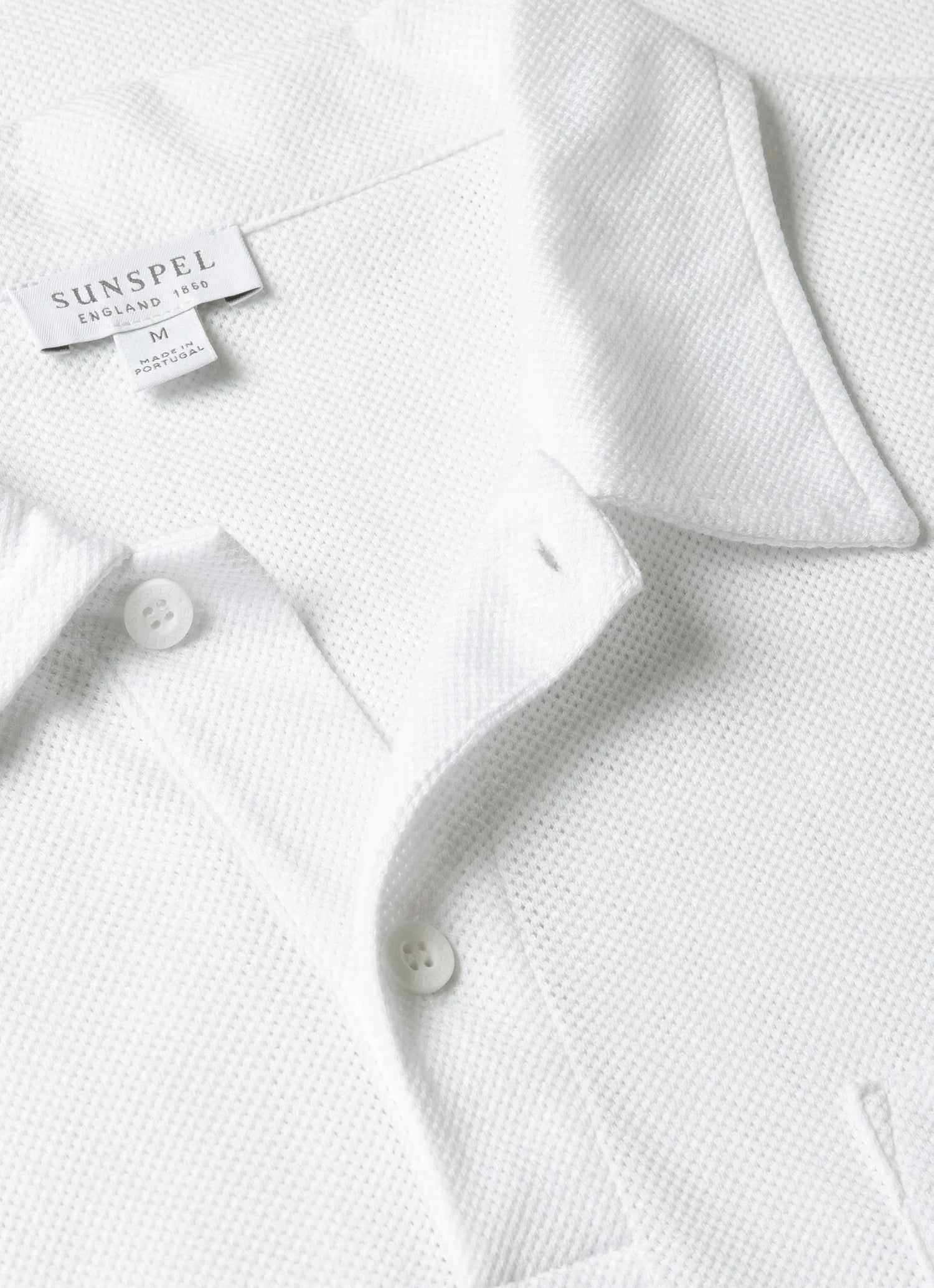 Sunspel Riviera Polo Shirt / White