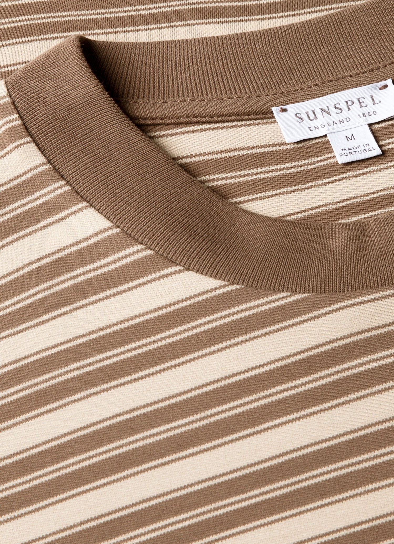 Sunspel Relaxed Fit Heavyweight T-Shirt / Hazelwood & Dark Cedar