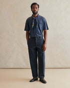 De Bonne Facture Heavy Cotton Drill Balloon Trousers / Navy