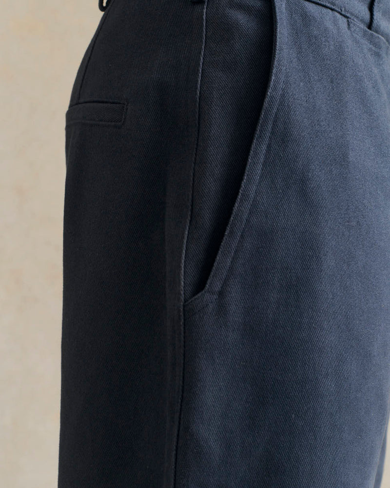 De Bonne Facture Heavy Cotton Drill Balloon Trousers / Navy