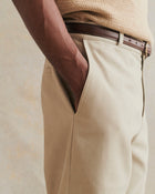 De Bonne Facture Heavy Cotton Drill Balloon Trousers / Stone