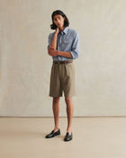 De Bonne Facture Naturalist Wool Shorts / Olive