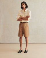 De Bonne Facture Naturalist Cotton Shorts / Hazelnut