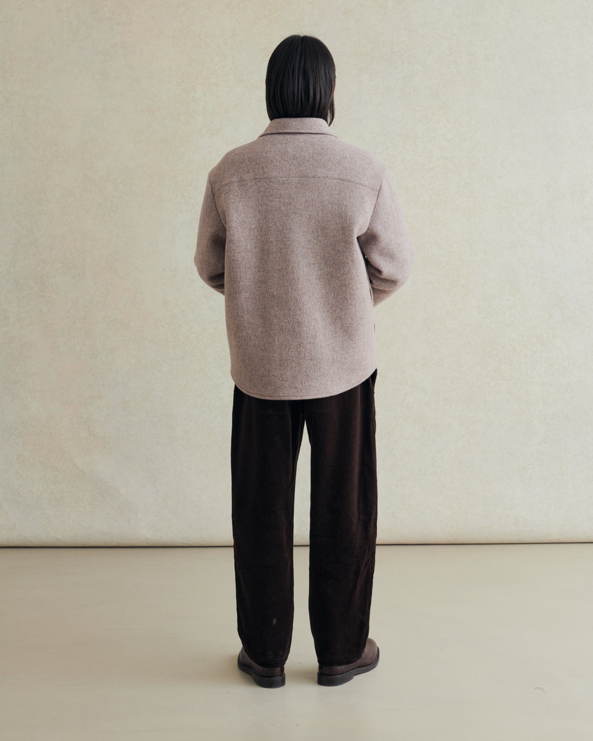 De Bonne Facture Boiled Wool Overshirt / Beige – Vaatturiliike