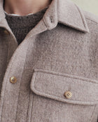 De Bonne Facture Boiled Wool Overshirt / Beige