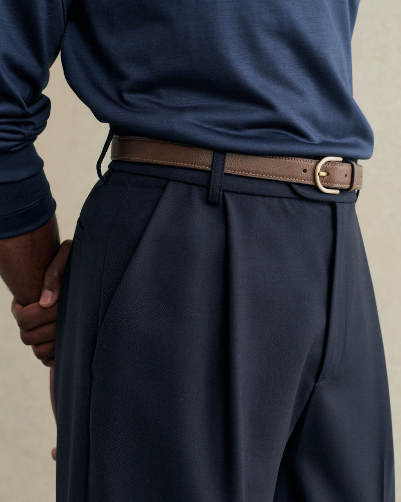 De Bonne Facture Grandad Trousers / Dark Navy