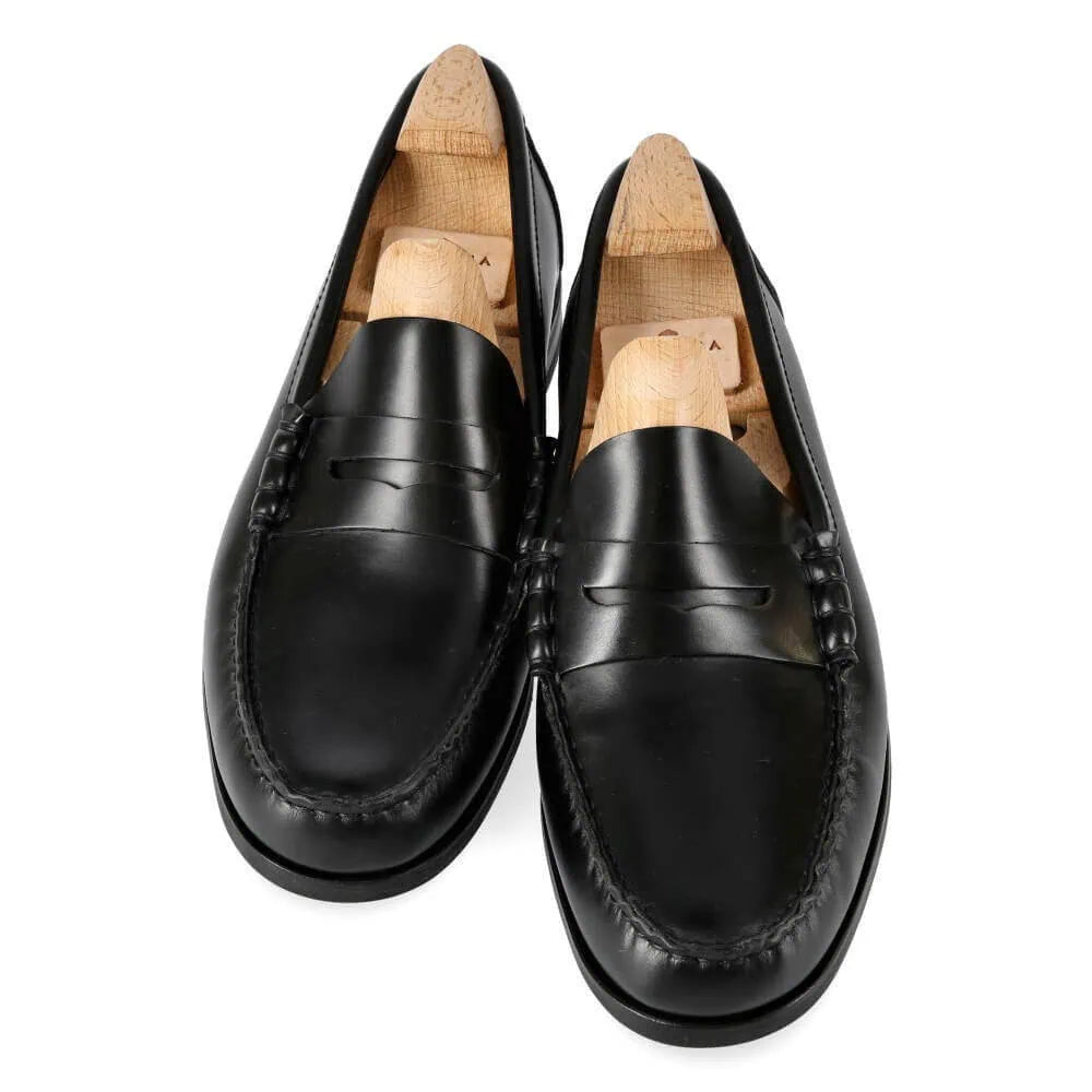 CARMINA / 80893 / BLACK VARIK / PENNY LOAFER