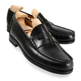 CARMINA / 80893 / BLACK VARIK / PENNY LOAFER