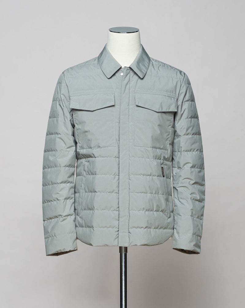 <ul> <li>Outer fabric: 100% Polyester</li> <li>Lining: 100% Polyamide</li> <li>Filling: 90% Down 10% Feathers</li> <li>Color: Sage Green / 37</li> <li>Article: S06MUCX777</li> </ul>