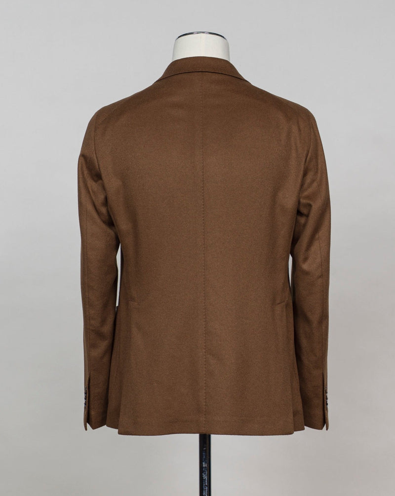 Model: 1SMC22K Tagliatore Wool & Cashmere Jacket / Tobacco Art. 500018 U Unlined  Unconstructed shoulder  Composition: 94% Virgin Wool 6% Cashmere Color: F1075 / Tobacco Made in Martina Franca, Italy