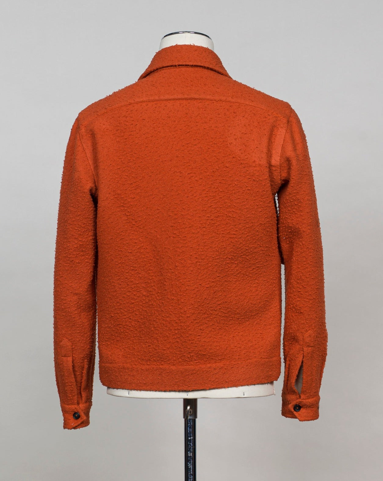Article: TW24105 De Petrillo Casentino Wool Bomber / Orange Model: Bomber Color: 3894 / Orange Composition: 100% Virgin wool 
