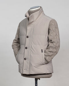 Mod F05MUWX734 Art. 101 Col. 03 / Light beige 42%Pl 36%pa 13%ea 9%pu Montecore Down Waistcoat / Light Beige