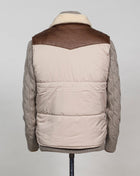 Article: 78143/69320  Color: 010 / Light Beige Faux sheepskin Made in Italy Gran Sasso Western Gilet / Light Beige