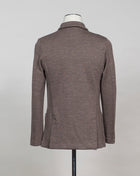Art. 57156-17111 Col.119 Light Brown Made in Italy Gran Sasso Travel Wool Knit Jacket / Light Brown