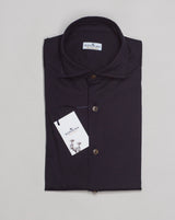 Sonrisa Fior di Cotone Jersey shirt Soft collar with removable collar bones Long sleeves 100% cotton jersey FJ15/BC J133 02 B438 Made in Italy