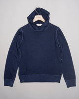 Article: 58150 / 19538 Model: Pull Cappuccio Composition: 80% Virgin wool 10% Cashmere 10% Viscose Color: 905 / Blue Made in Italy Gran Sasso Vintage Wool & Cashmere Hoodie