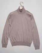 Art.   43163-15390 Col. 020 Beige 70% cashmere 30% silk Made in Italy Gran Sasso Cashmere Silk Roll Neck / Beige
