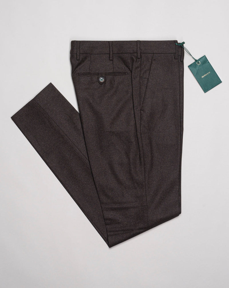 Berwich Morello VBC Flannel Trousers / Brown
