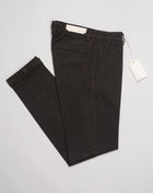 Model:BG03 Color:  56 / Dark Brown Art. 423009, 97%co 3%ea. Garment dyed cotton Slim fit Leg opening 17.5cm per half / Size 50 Made in Italy Briglia Garment Dyed Cotton Chinos / Dark Brown