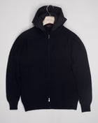  Gran Sasso Rain Wool zippered hoodie. Rain wool water-repellent treatment makes this garments water resistant.   Body 100% wool, Hood 100% Nylon Garment has been treated with TEFLON™ fabric protector applied by Zegna Baruffa Lane Borgosesia Full Zip closure Removable hood Ribbed hem and cuffs Article:  23125/19621 Colore: 005 / Off white Made in Italy
