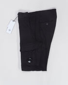 Art. 15CMPA186A 005529G Col 999 Black Ergonomic fit 2 Cargo pockets C.P. Lens detailing Garment dyed C.P. Company Stretch Sateen Cargo Pants / Black