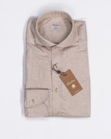 Slimline 100% Cotton Art. 712371 8435 Col. 230 / Beige Stenströms Casual Flannel Shirt / Beige