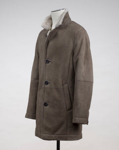 Model: Benedikt 100% Leather Fur lining Article: 02 1801 Color: AV 414 Werner Christ Lambskin Coat / Taupe