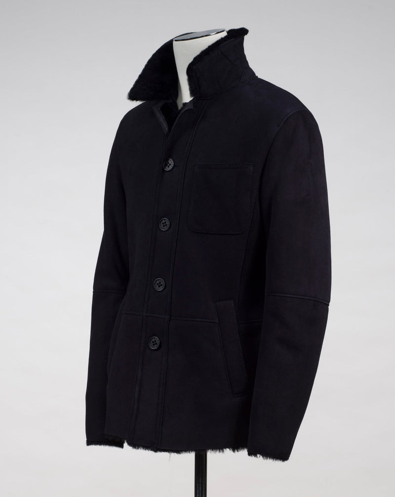 Model: Leander 100% Leather Fur lining Article: 32 1497 Color: AV 555 Werner Christ Lambskin Coat / Black
