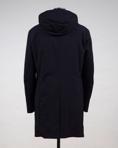 Article: F05MUCX740 Color: Navy / 89 Stretch, Windproof and Water repellent Fabric  Down insulated (Duck / 90% down, 10% feathers) Detachable and adjustable hood Detachable bib  Outer fabric 91%pl, 9%pe Lining 100% pa (Nylon) Montecore Water Repellent Down Parka / Navy