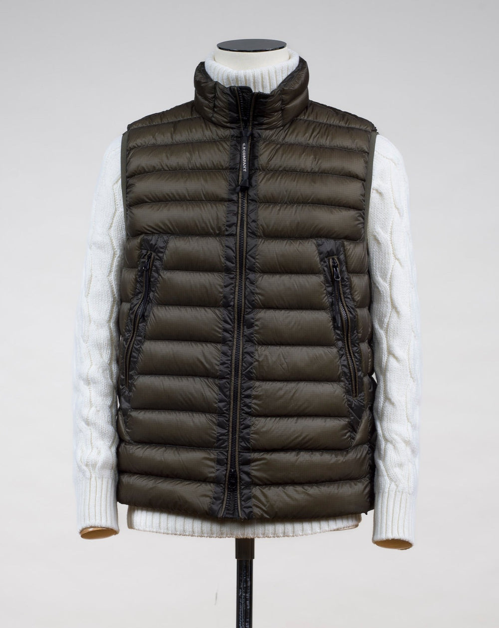 トップス C.P. COMPANY-GARMENT DYED VEST C.P. COMPANY - GARMENT DYED VEST