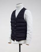 Article: PI002ULE 19288 Color: Navy / 9200 Herno Down Vest / Navy