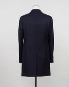 Model: CFBM13B Color: B3446 / Navy Composition: Virgin Wool 100% Lining 100% cu Fully lined  Water repellent Center back vent Made in Martina Franca, Italy Tagliatore Water Repellent Wool Overcoat / Navy