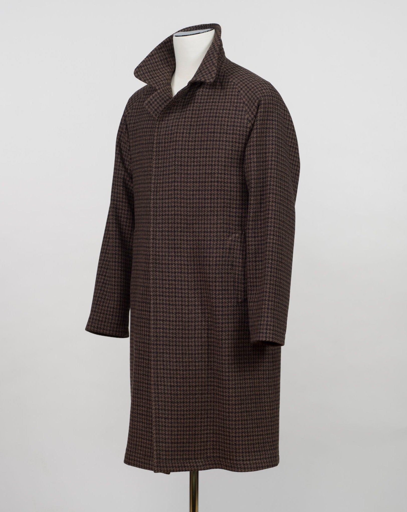 Tagliatore Houndstooth Raglan Overcoat / Brown – Vaatturiliike