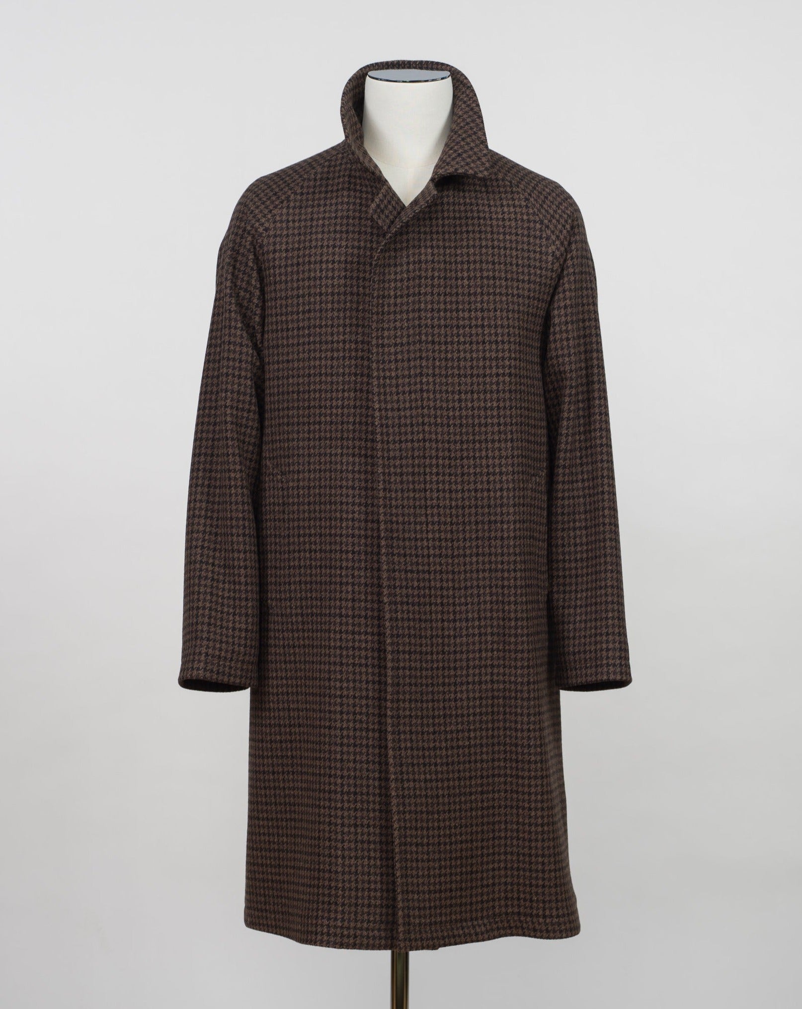 Tagliatore Houndstooth Raglan Overcoat / Brown – Vaatturiliike