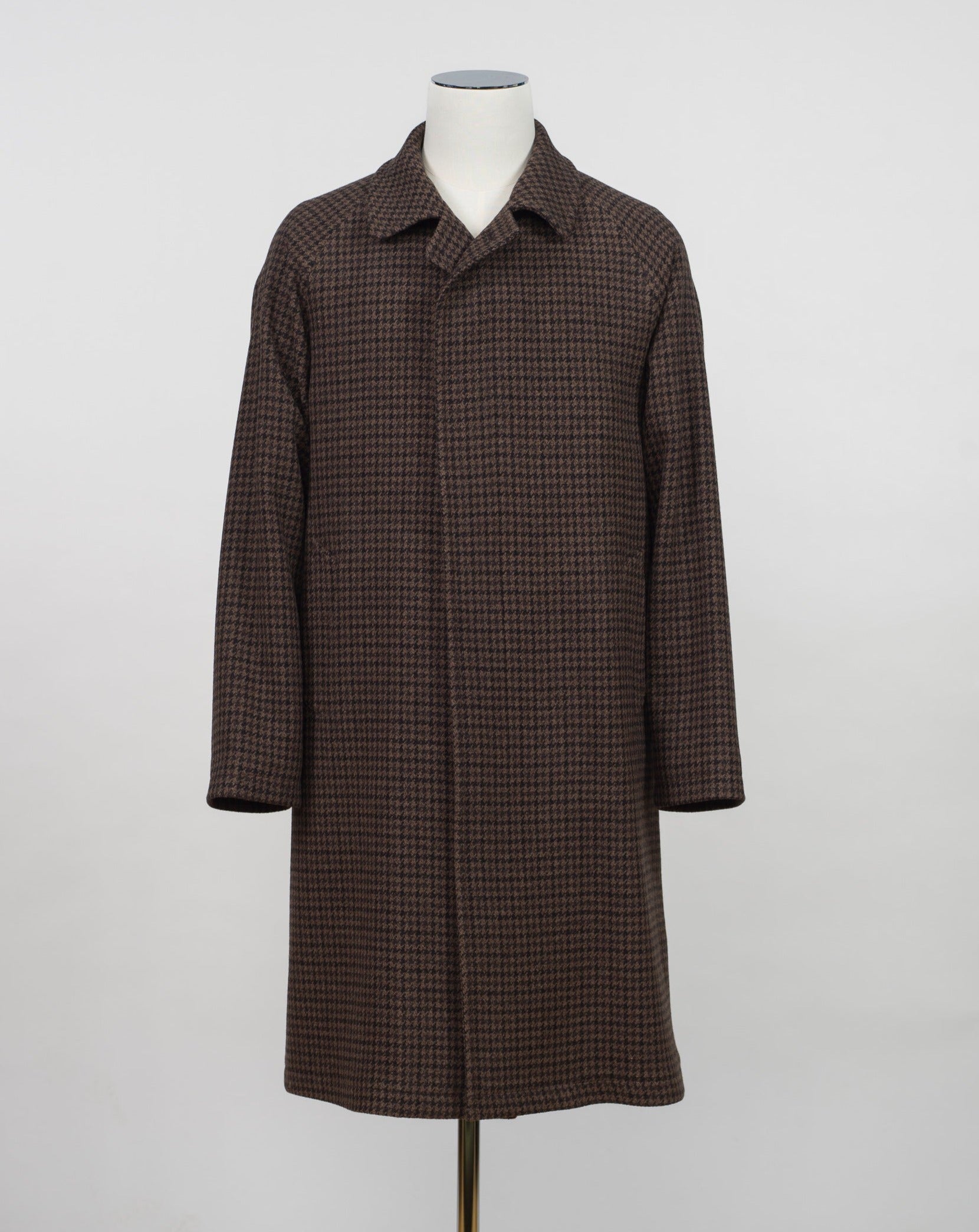 Tagliatore Houndstooth Raglan Overcoat / Brown – Vaatturiliike