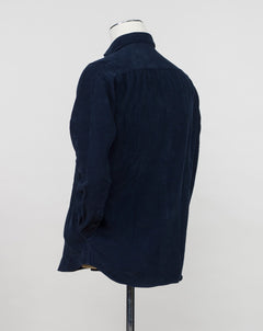 Article: B130FVE/TC Color: 283 / Blue Composition: 100% Cotton Ghirardelli Corduroy Overshirt / Blue