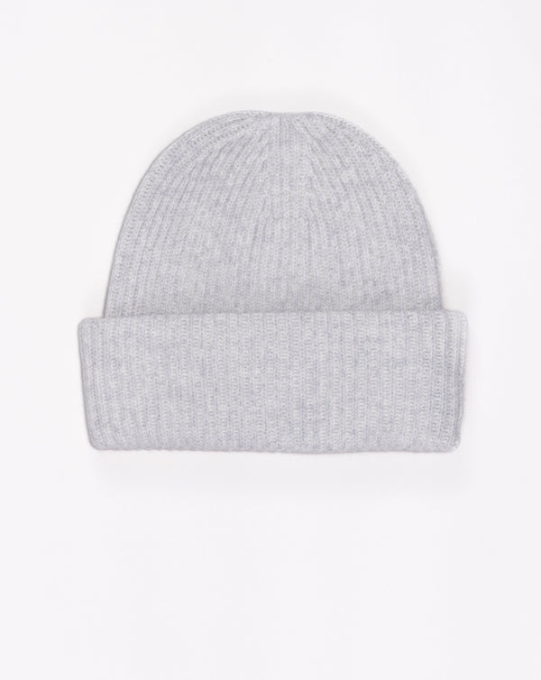 70%wv 30%ws Made in Italy Altea Beanie Wool & Cashmere Beanie / Grey