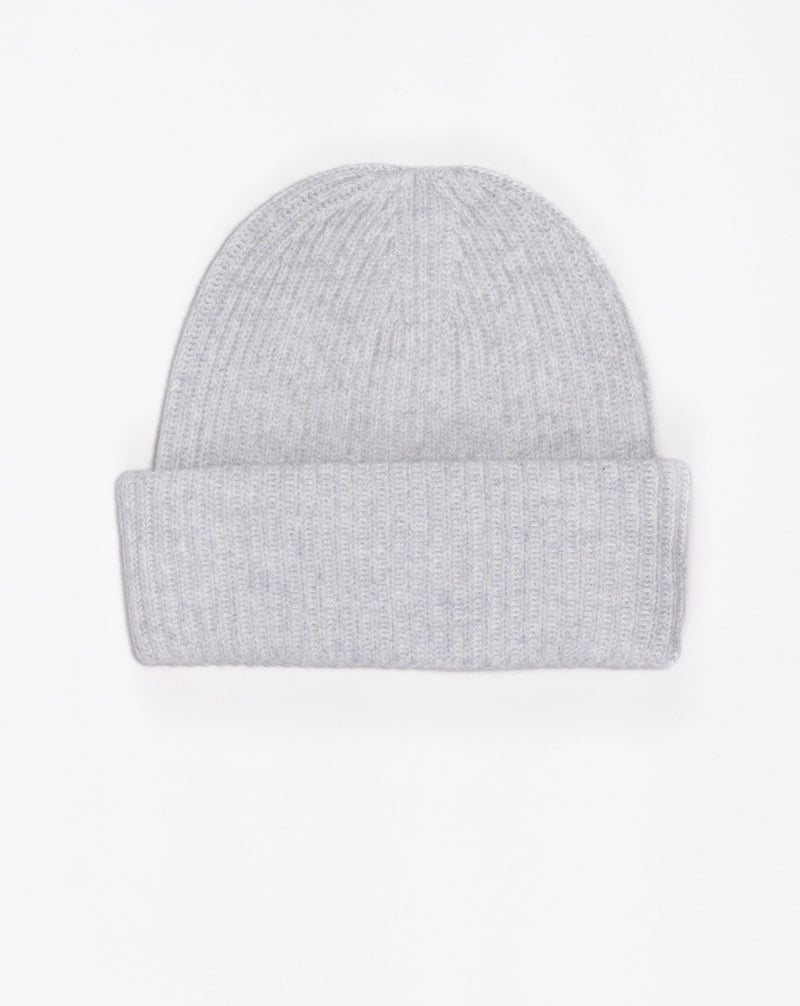 70%wv 30%ws Made in Italy Altea Beanie Wool & Cashmere Beanie / Grey