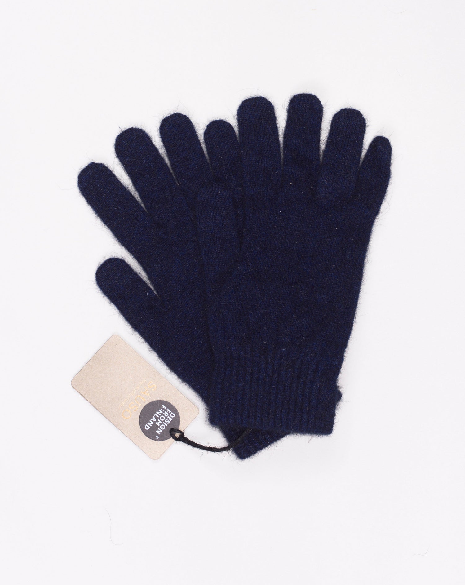 Possum fur has very fine, hollow fibers, similar to polar bear. It is very warm, light weight and durable. Combined with merino wool and silk it makes a outstanding material for knitwear.  Possum fibre for Sauso -products is sourced from New Zealand where possums are a pest doing harm to forests and birds.  Mod. Onni Col. Maritime / Middle Blue Material: 40% possum, 53% merino wool, 7% silk