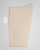 Article: 323051 Color: Light Beige / 33 Composition: 64% Tencel 32% Cotton 4% Elastan Briglia Garment Dyed Chinos / Chalk White 1 Pleat in front Slanted side pockets Beltloops Beautiful color and broken in look and feel achieved by Garment dying process Made in Naples, Italy Briglia Garment Dyed Chinos / Light Beige