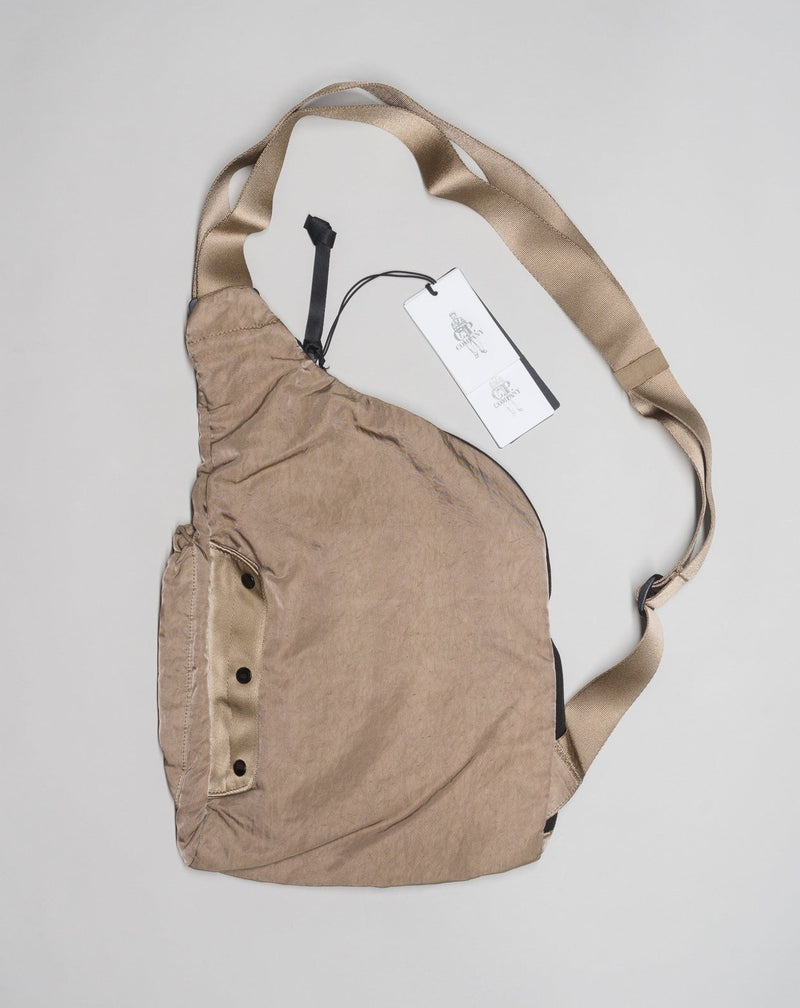 Model: AC213A 5269G Color: 339 / Lead Gray C.P. Company Nylon B Single Strap Rucksack / Lead Gray