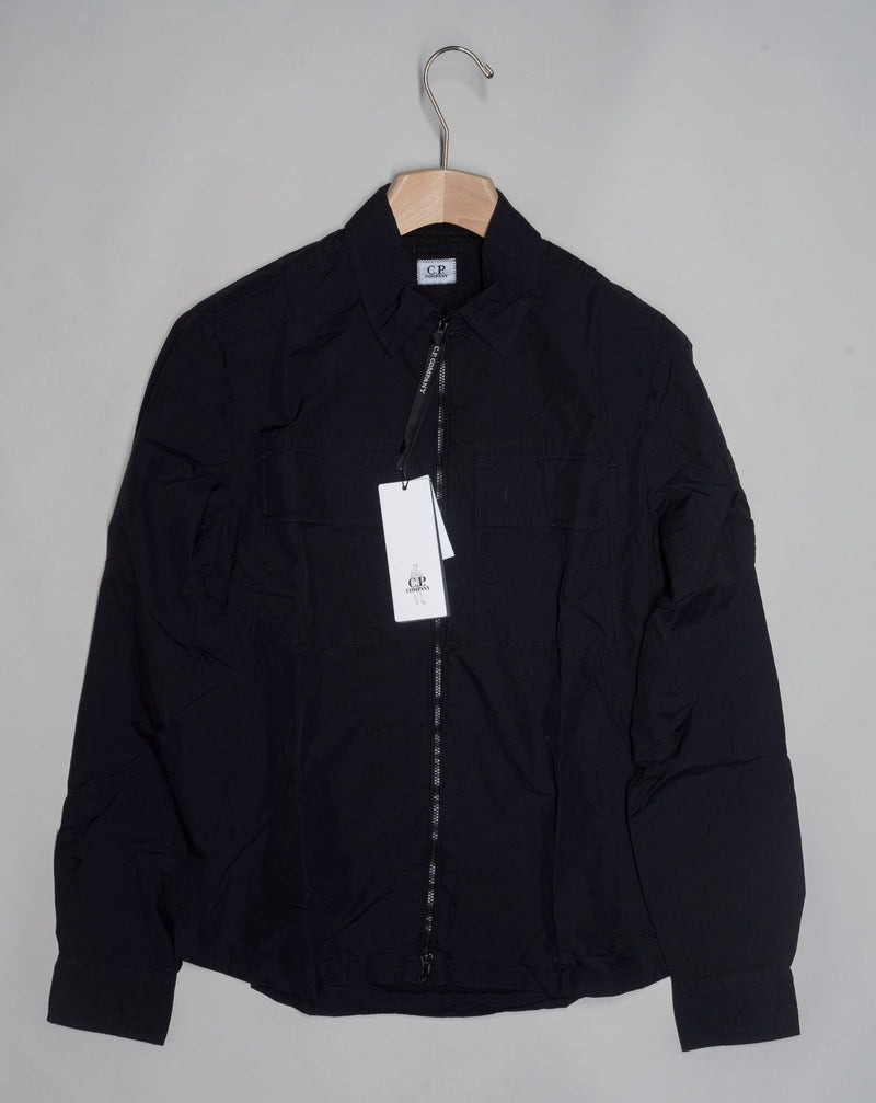 14CMSH141A 5783G  Col 888 Total Eclipse / Dark Blue  C.P. Company Taylon  L Overshirt / Total Eclipse