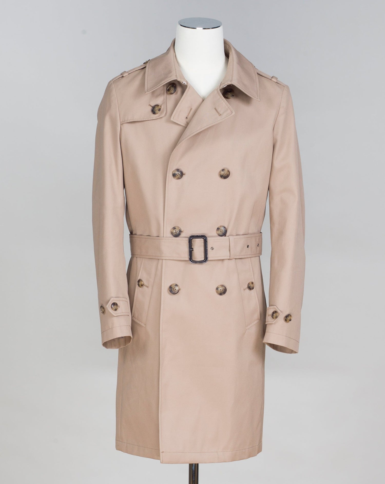 d'Avenza Double-Breasted Trench Coat / Camel