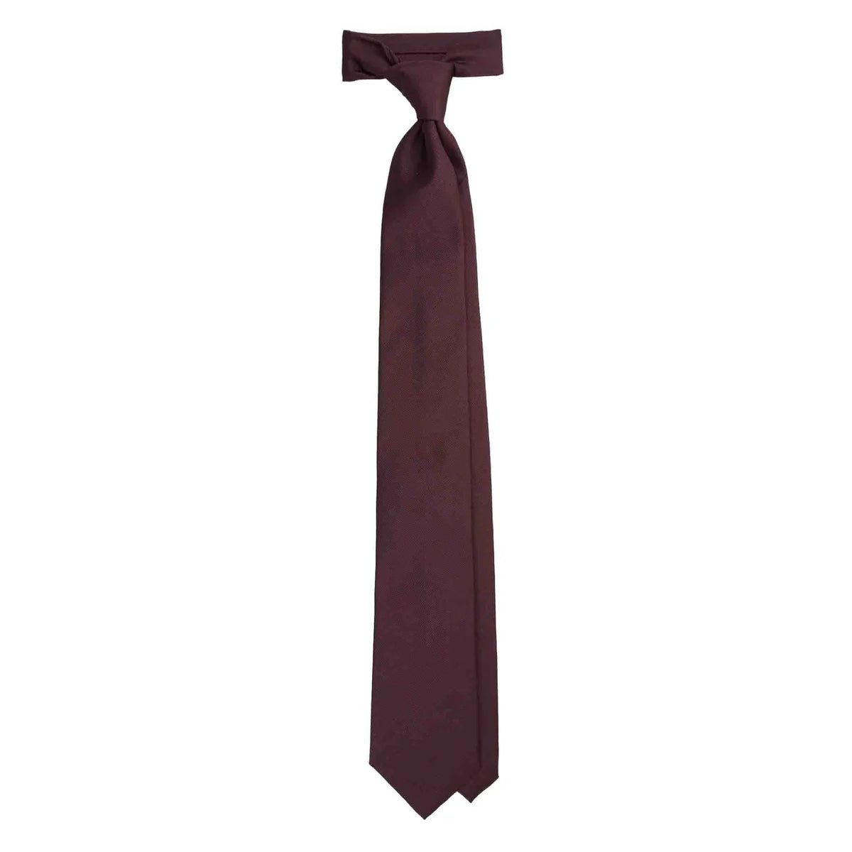 Serà Fine Silk Repp Silk Tie / Burgundy