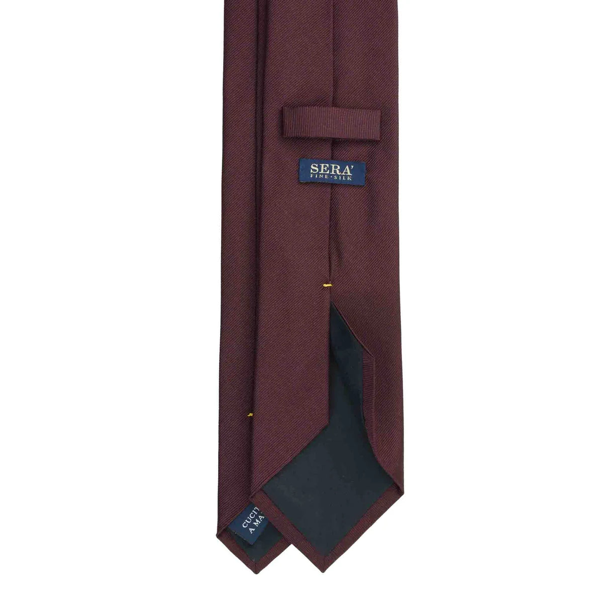 Serà Fine Silk Repp Silk Tie / Burgundy