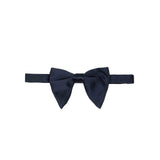 Serà Fine Silk Pre-Tied Silk Butterfly Bow Tie / Dark Blue