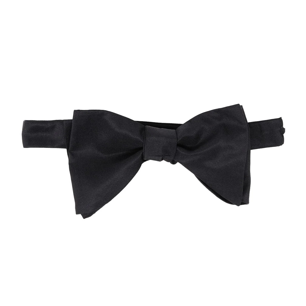 Serà Fine Silk Self-Tie Silk Butterfly Bow Tie / Black